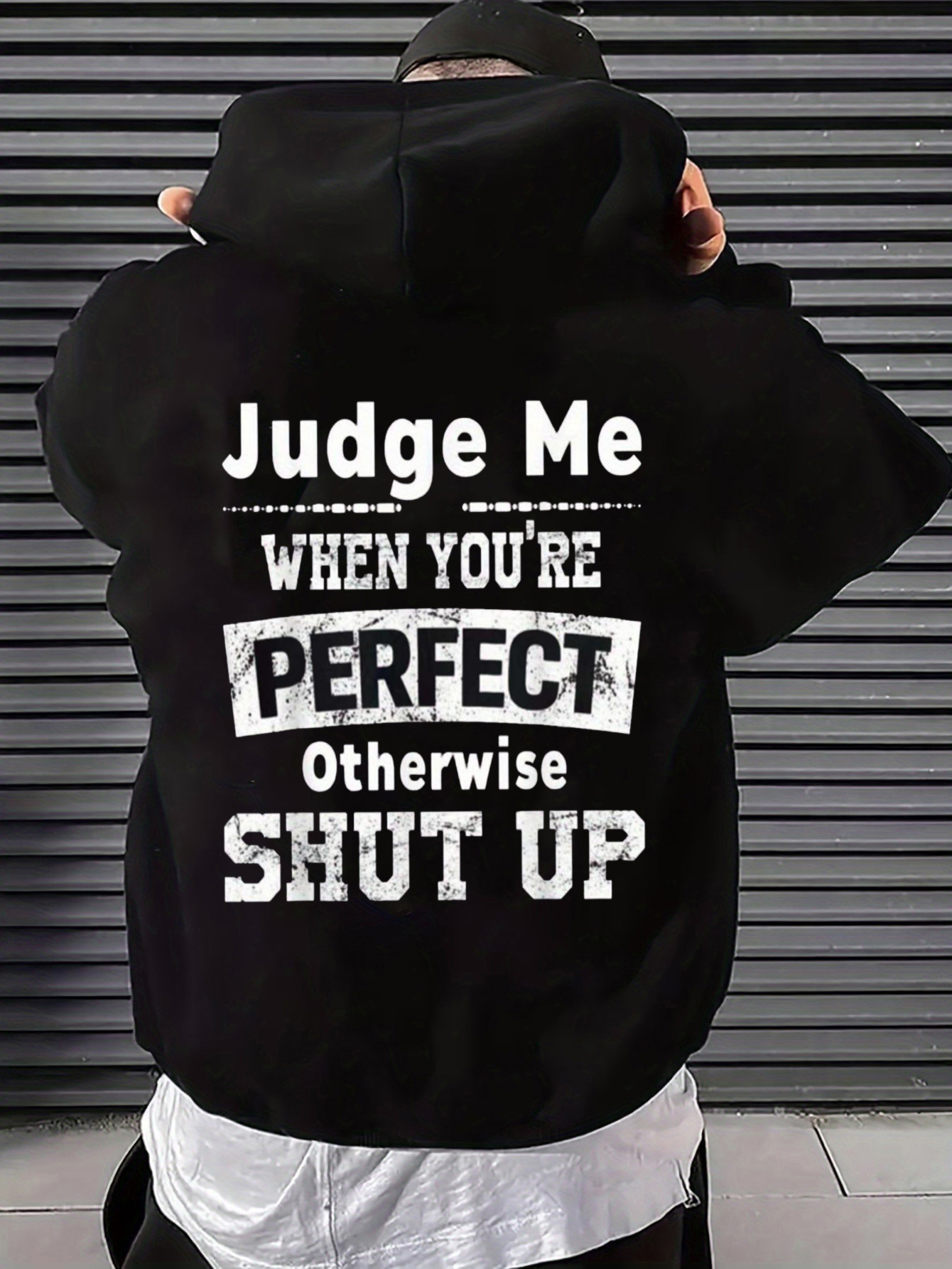 Street Fashion Quotes - 남성용 후드 스웨트셔츠, 태도 문구와 재미있는