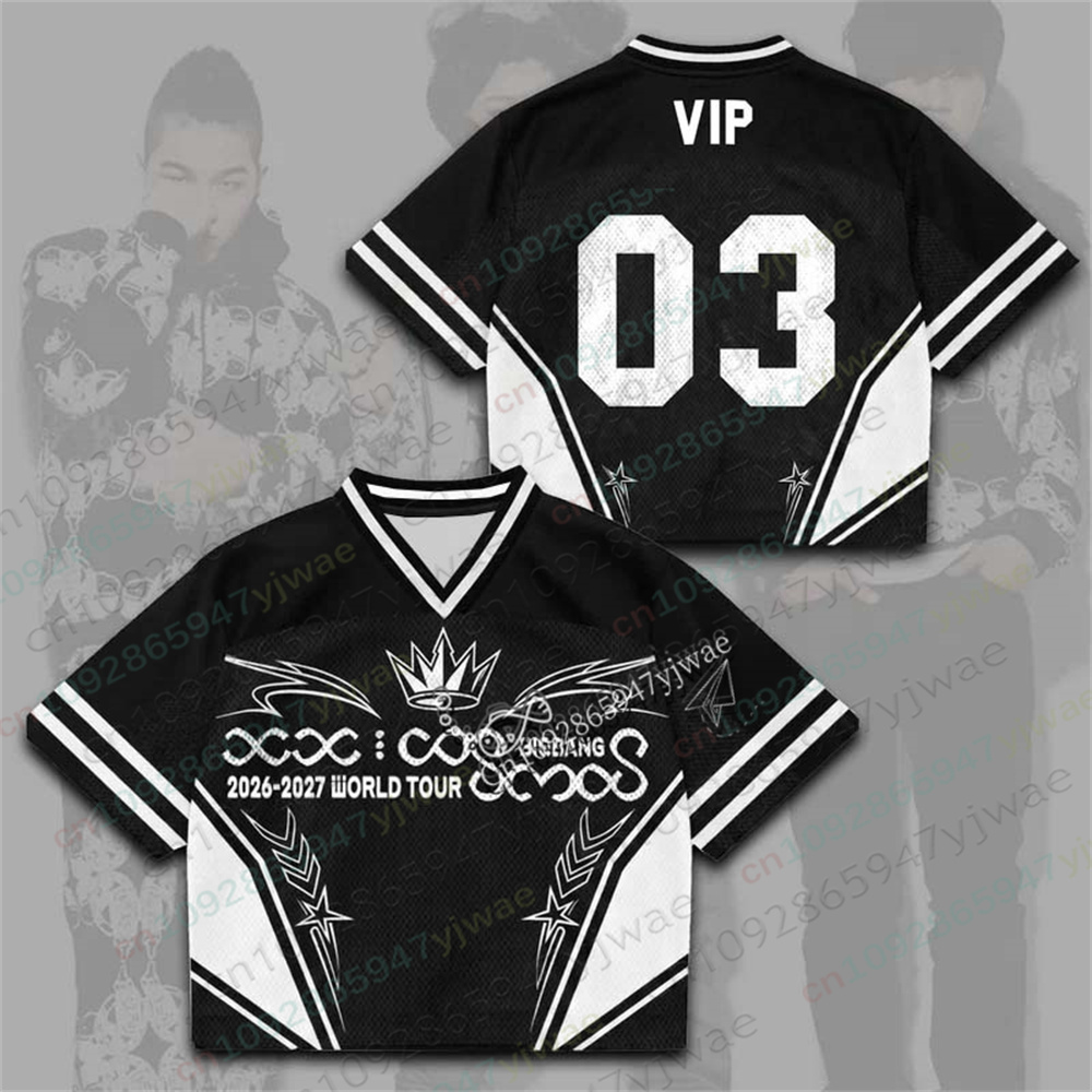 Street Fashion Outfit For Men - KPOP-Cosmos 피아노 메쉬 저지 26-27 월드