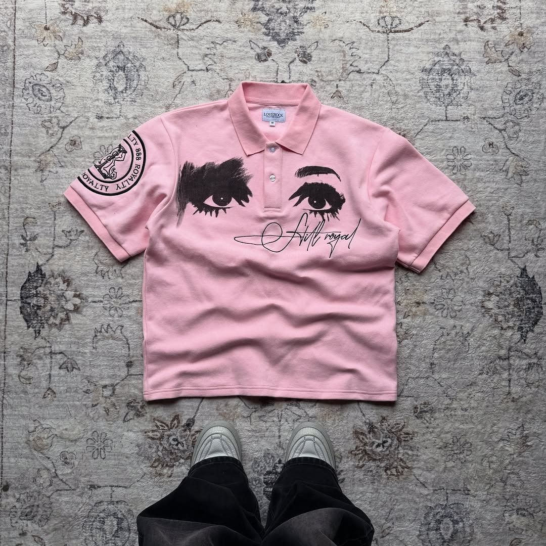 Street Fashion Logo Design - 미국 스타일의 레트로 폴로 셔츠, 자수