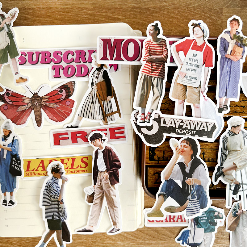 26개 귀여운 패션 스트리트 스타일 여성 매거진 스티커 - Street Fashion Magazines 리뷰 및 가격