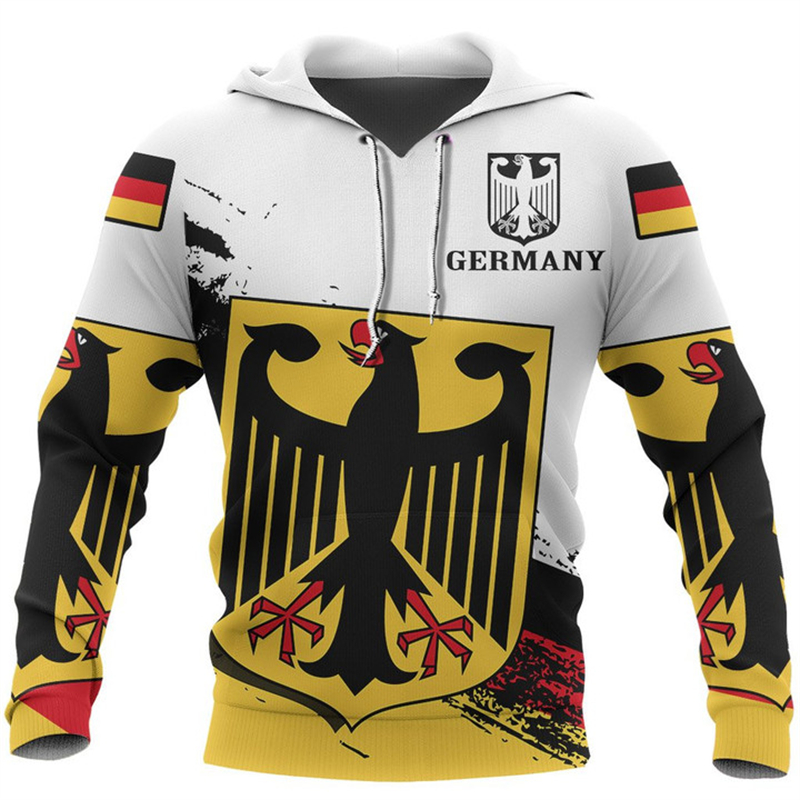 남녀공용 독일 국기 디자인 패턴 후디, 스트리트 3D  - Street Fashion Germany 리뷰 및 가격