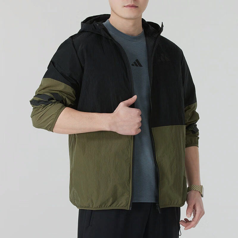 아디다스 워시드 후드 윈드 재킷 스프링 레트로 그런지  - Street Fashion Adidas 리뷰 및 가격