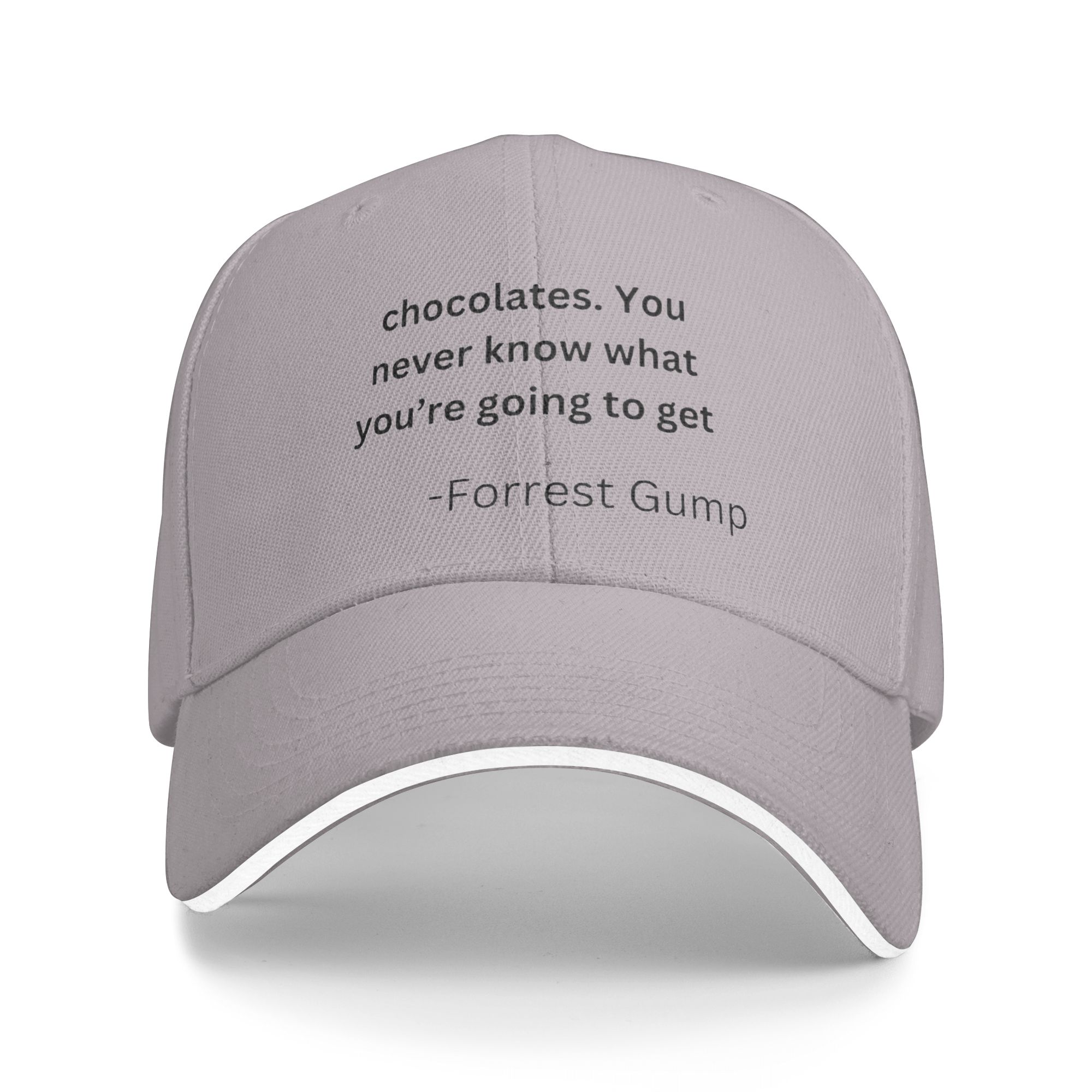 패셔너블한 포레스트 검프 문구가 새겨진 곡선 챙 야구  - Street Fashion Quotes 리뷰 및 가격