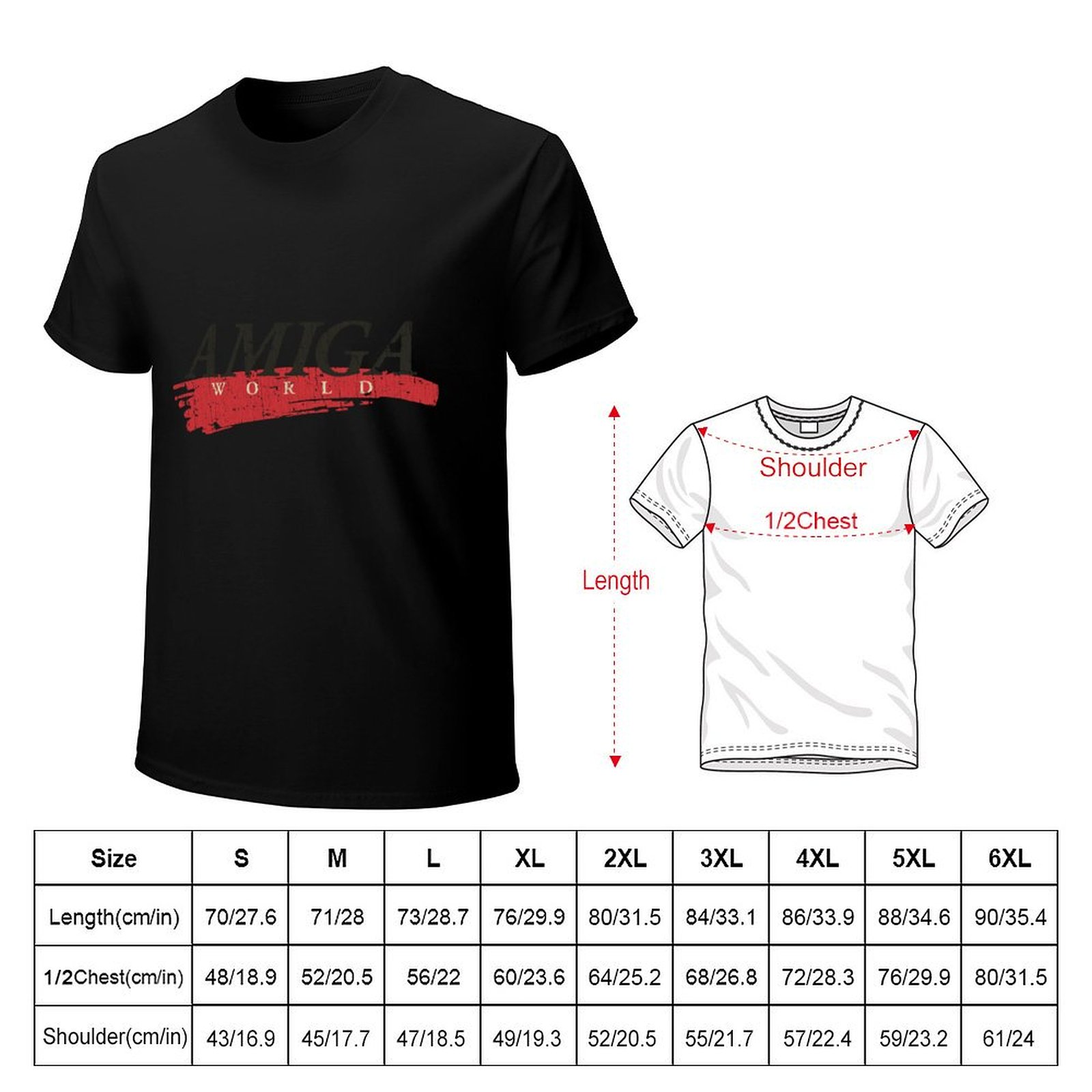 Amiga World Magazine 1985 티셔츠  - Street Fashion Magazines 리뷰 및 가격