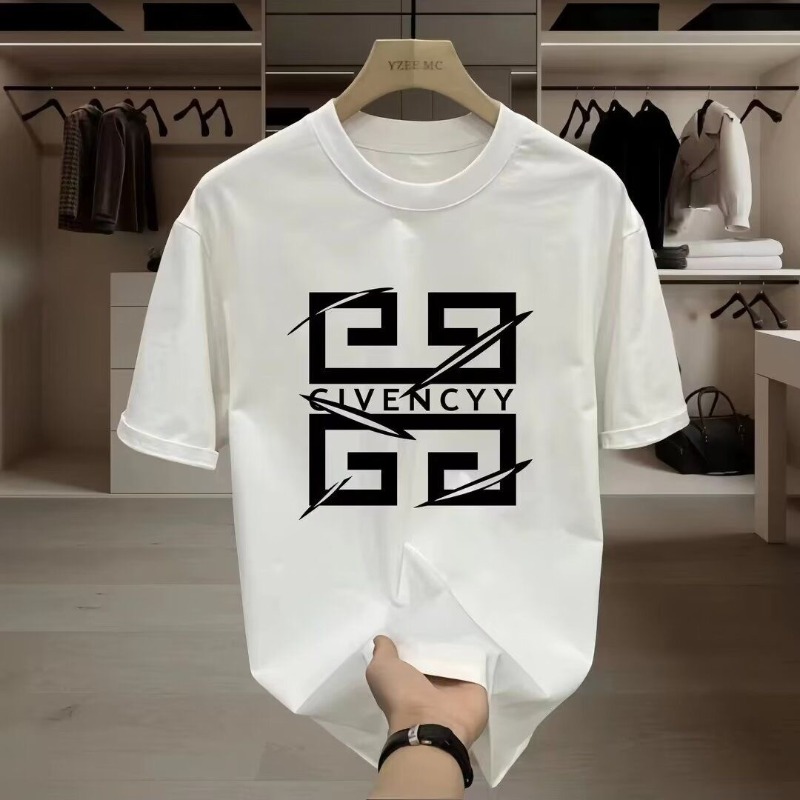 2026 남성용 GIVENCY 브랜드 로고 프린트 티셔 - Street Fashion Logo Design 리뷰 및 가격