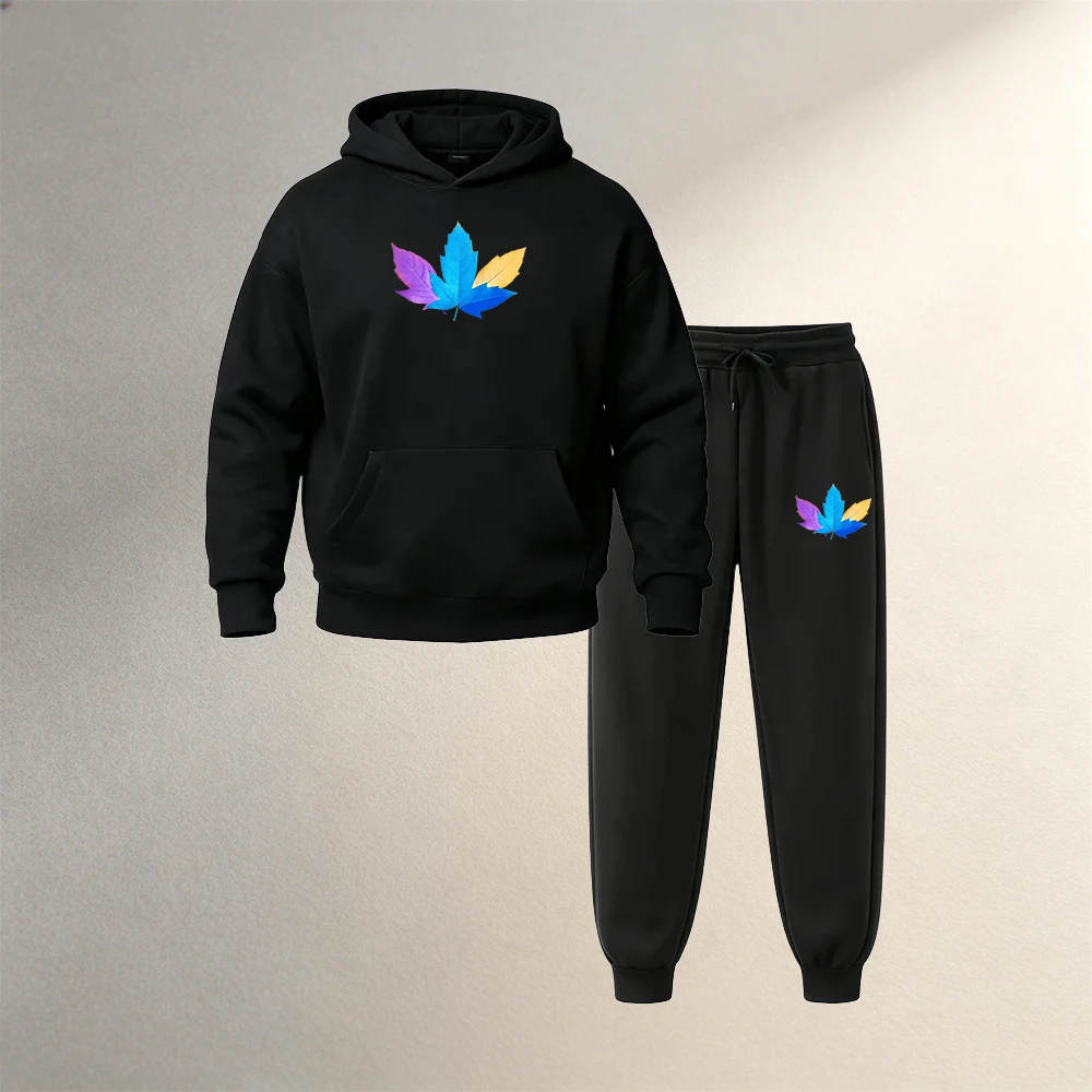 남성용 풀오버 후드 세트 2피스 가을 겨울 스포츠 캐주 - Street Fashion Outfit For Men 리뷰 및 가격