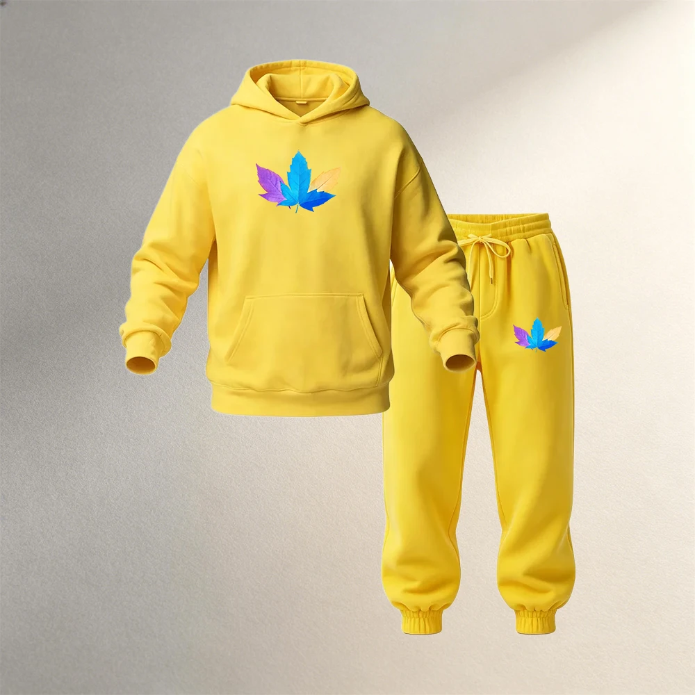 남성용 풀오버 후드 세트 2피스 가을 겨울 스포츠 캐주 - Street Fashion Outfit For Men 리뷰 및 가격